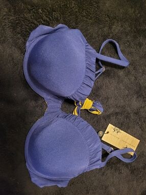 Navy Blue Underwire Bikini Top